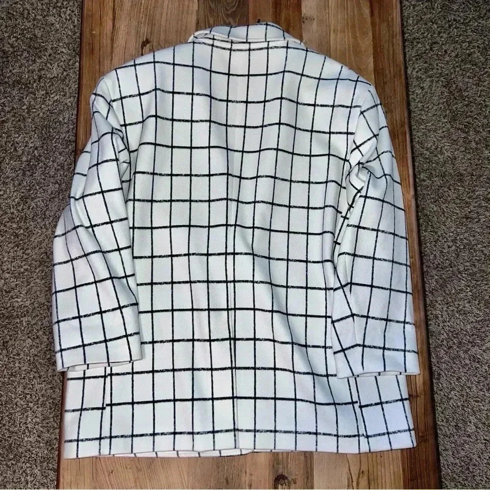 Hugo Boss Windowpane Check Oversized Blazer, size 14 - Picture 2 of 9